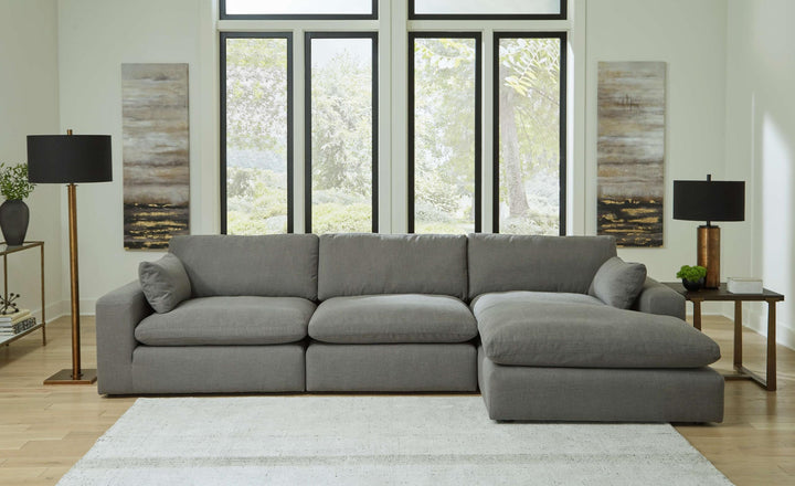 ASHLEY FURNITURE 10007S4 Elyza 3-piece Sectional With Chaise