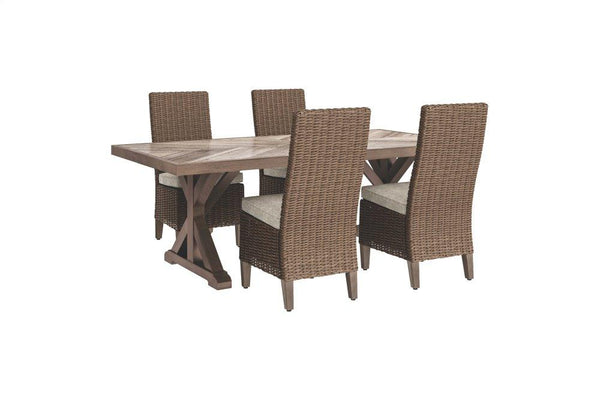 ASHLEY FURNITURE PKG000299 Outdoor Dining Table and 4 Chairs