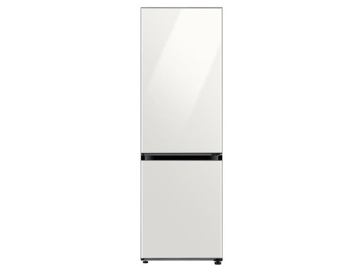 SAMSUNG RB12A300635 12.0 cu. Ft. Bespoke Bottom Freezer Refrigerator with Flexible Design in White Glass