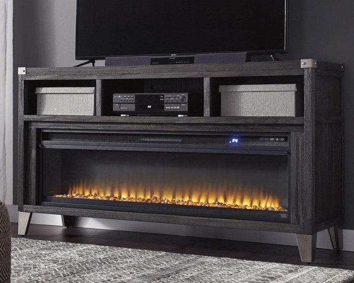 ASHLEY FURNITURE W901W1 Todoe 65" TV Stand With Electric Fireplace