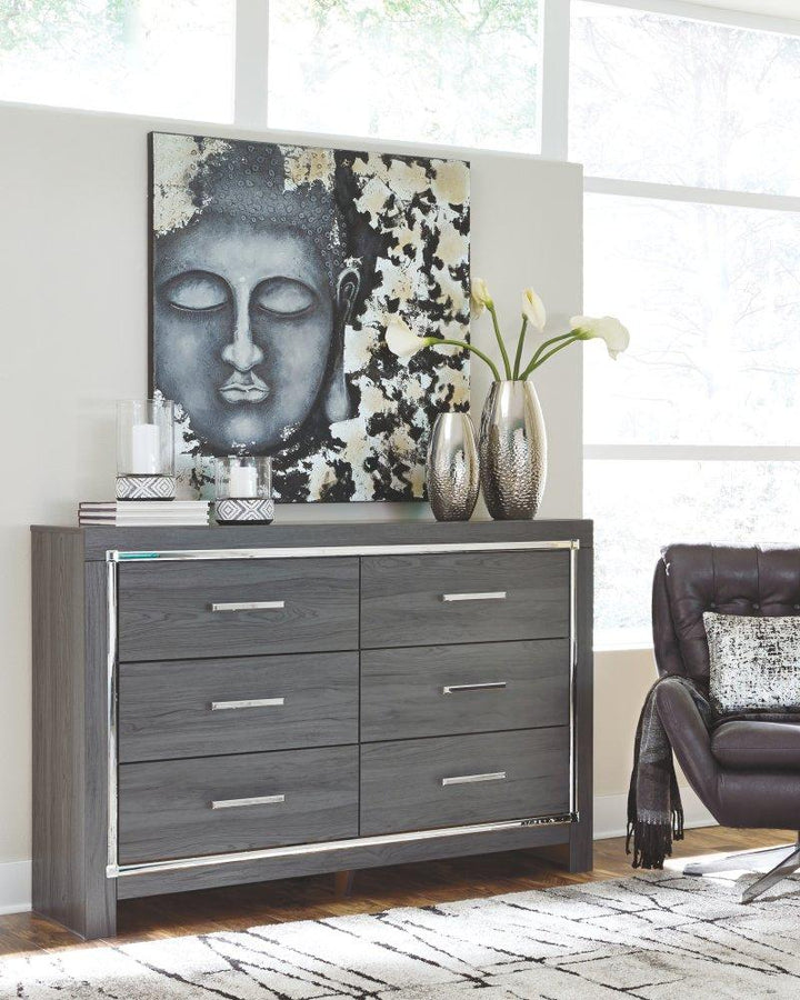 ASHLEY FURNITURE PKG003588 King Panel Bed With 2 Storage Drawers With Dresser