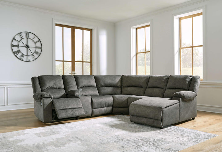 ASHLEY FURNITURE 30402S11 Benlocke 6-piece Reclining Sectional With Chaise