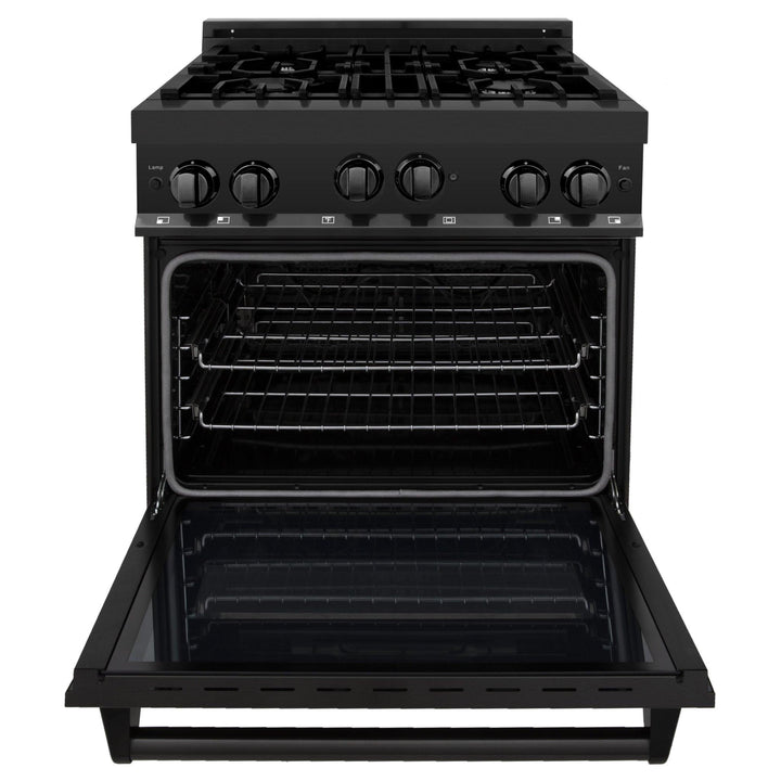 ZLINE KITCHEN AND BATH RGB24 ZLINE 24" 2.8 cu. ft. Range with Gas Stove and Gas Oven in Black Stainless Steel