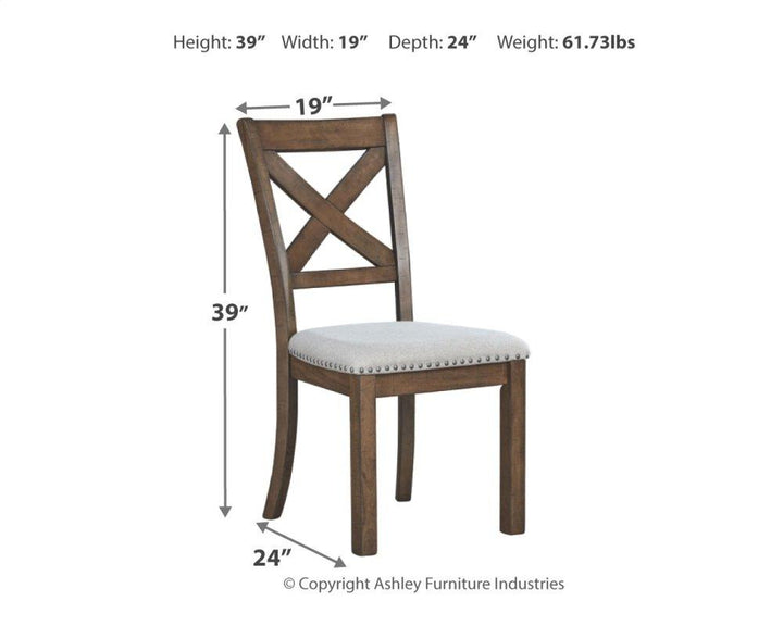 ASHLEY FURNITURE PKG000406 Dining Table and 4 Chairs and Bench