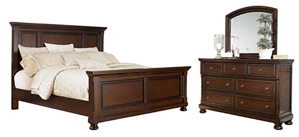 ASHLEY FURNITURE PKG000520 Queen Panel Bed With Mirrored Dresser