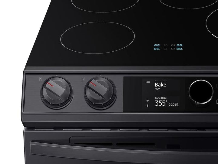 SAMSUNG NE63T8951SG 6.3 cu. ft. Smart Slide-in Induction Range with Flex Duo TM , Smart Dial & Air Fry in Black Stainless Steel