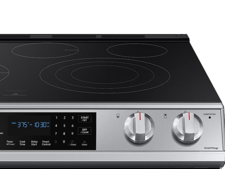 SAMSUNG NE63T8511SS 6.3 cu. ft. Smart Slide-in Electric Range with Air Fry in Stainless Steel