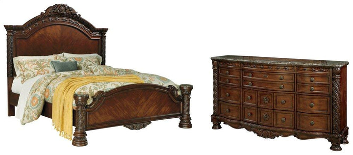 ASHLEY FURNITURE PKG005750 King Panel Bed With Dresser