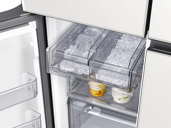 SAMSUNG RF23A967535 Bespoke Counter Depth 4-Door Flex TM Refrigerator 23 cu. ft. in White Glass 2021