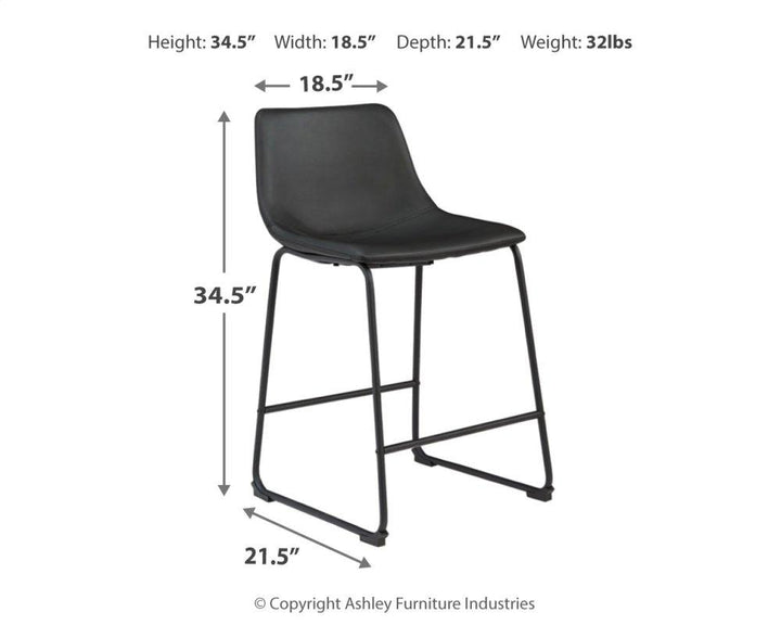 ASHLEY FURNITURE PKG008107 Counter Height Dining Table and 2 Barstools