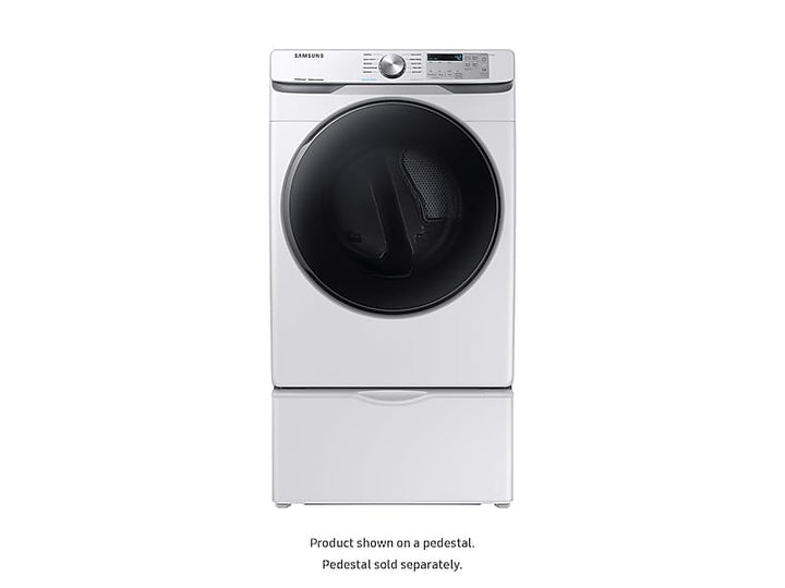 SAMSUNG DVG45R6100W 7.5 cu. ft. Gas Dryer with Steam Sanitize+ in White