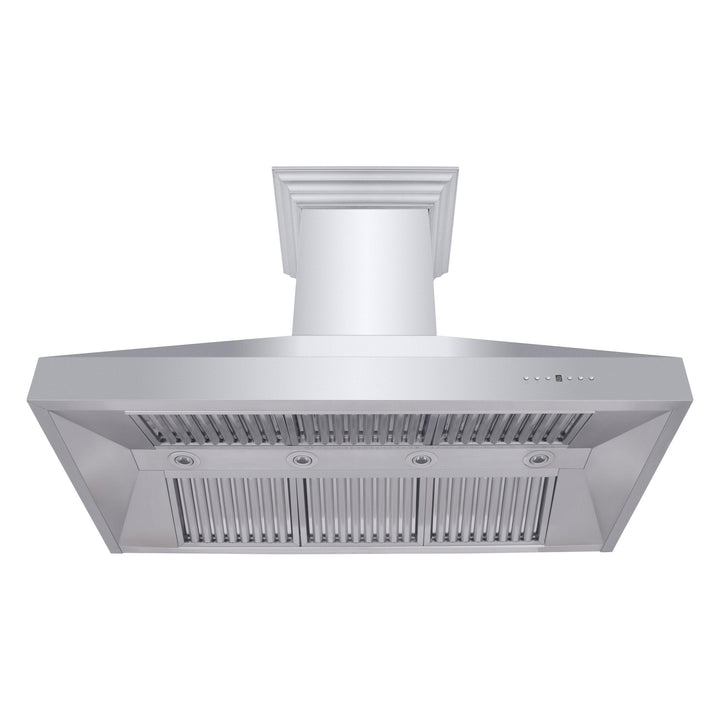 ZLINE KITCHEN AND BATH 667CRN30 ZLINE Professional Convertible Vent Wall Mount Range Hood in Stainless Steel with Crown Molding Size: 30 Inch