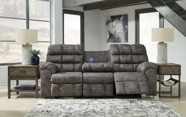 ASHLEY FURNITURE 2840289 Derwin Reclining Sofa With Drop Down Table