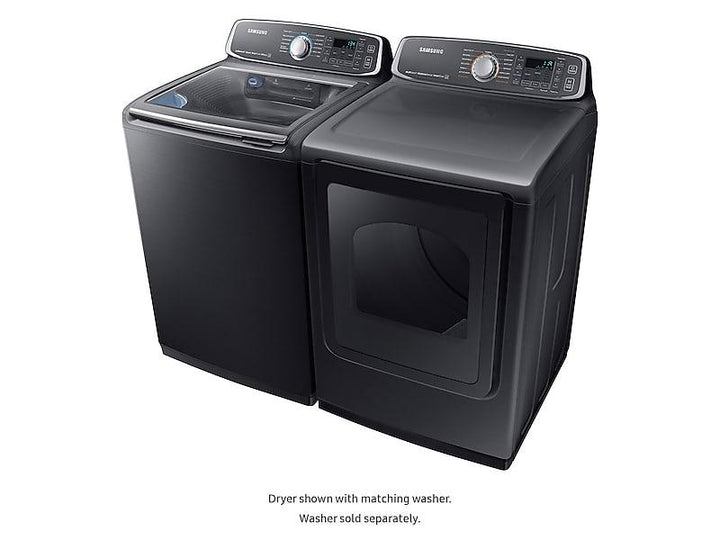 SAMSUNG DVG52M7750V 7.4 cu. ft. Gas Dryer in Black Stainless Steel