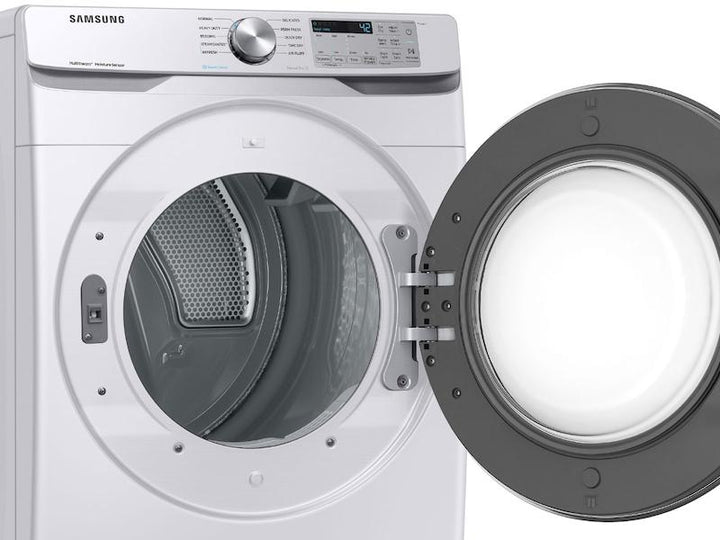 SAMSUNG DVE45T6200W 7.5 cu. ft. Electric Dryer with Steam Sanitize+ in White