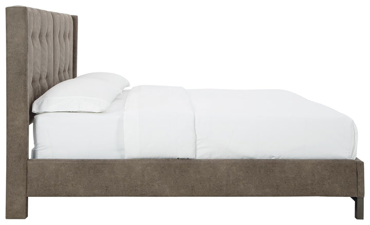 ASHLEY FURNITURE B374B9 Wittland California King Upholstered Panel Bed