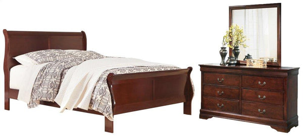 ASHLEY FURNITURE PKG000507 Queen Sleigh Bed With Mirrored Dresser