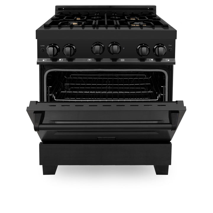 ZLINE KITCHEN AND BATH RGB48 ZLINE 48" 6.0 cu. ft. Range with Gas Stove and Gas Oven in Black Stainless Steel