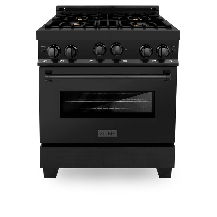 ZLINE KITCHEN AND BATH RGB48 ZLINE 48" 6.0 cu. ft. Range with Gas Stove and Gas Oven in Black Stainless Steel