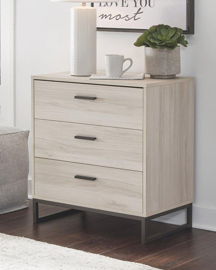 ASHLEY FURNITURE PKG009050 Twin Panel Headboard With Dresser and Chest