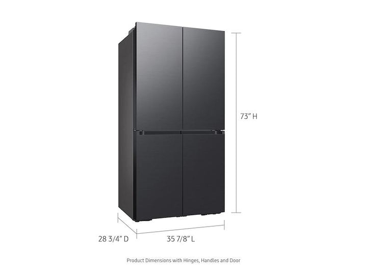 SAMSUNG RF23A9675MT Bespoke Counter Depth 4-Door Flex TM Refrigerator 23 cu. ft. in Matte Black Steel