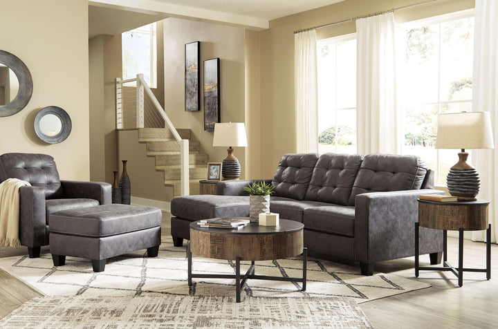 ASHLEY FURNITURE PKG002375 Sofa Chaise, Chair, and Ottoman