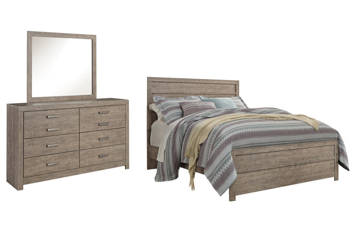 ASHLEY FURNITURE PKG011522 Queen Panel Bed With Mirrored Dresser
