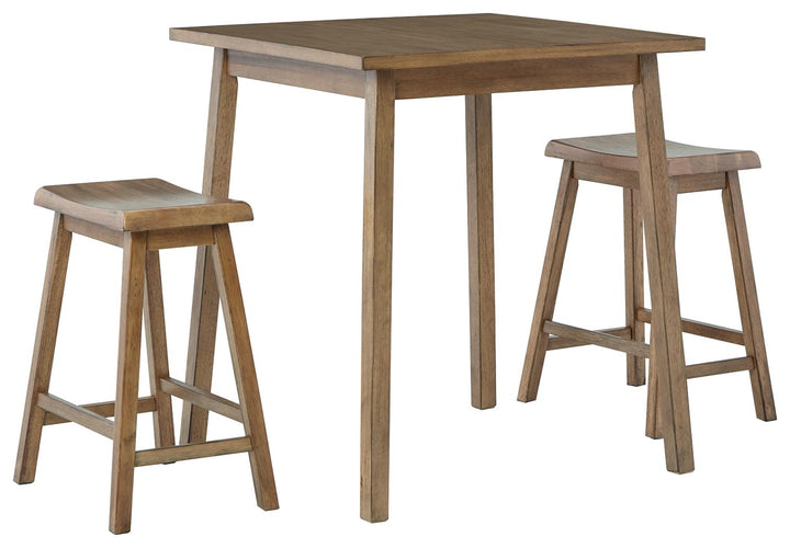 ASHLEY FURNITURE PKG012077 Counter Height Dining Table and 2 Barstools