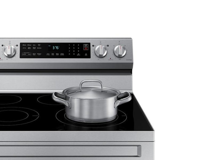 SAMSUNG NE63A6511SS 6.3 cu. ft. Smart Freestanding Electric Range with No-Preheat Air Fry & Convection in Stainless Steel