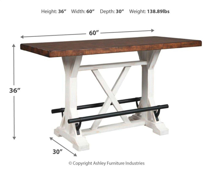 ASHLEY FURNITURE PKG014919 Counter Height Dining Table and 2 Barstools