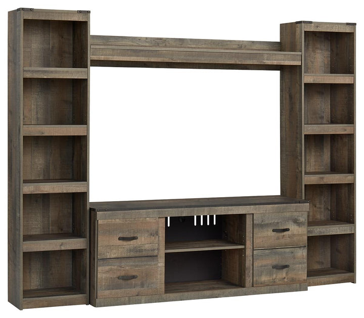 ASHLEY FURNITURE EW0446W7 Trinell 4-piece Entertainment Center