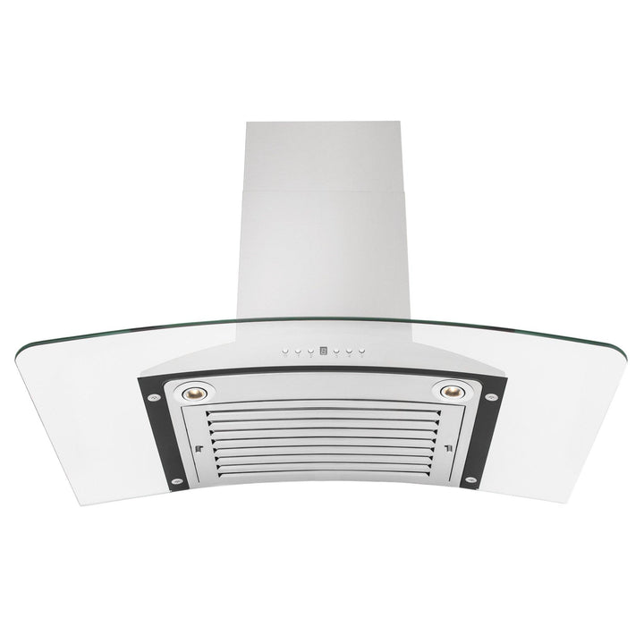 ZLINE KITCHEN AND BATH KN30 ZLINE Convertible Vent Wall Mount Range Hood in Stainless Steel & Glass Size: 30 inch