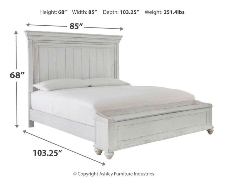 ASHLEY FURNITURE PKG007938 Queen Panel Bed With Storage With Dresser