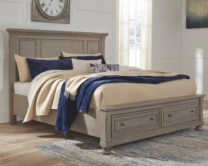 ASHLEY FURNITURE B733B35 Lettner California King Panel Storage Bed