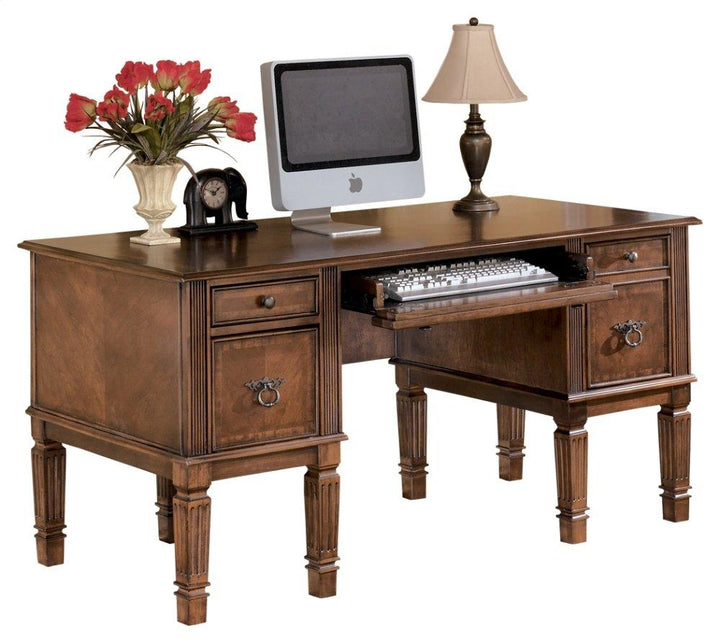 ASHLEY FURNITURE PKG008040 Home Office Desk With Chair and Storage