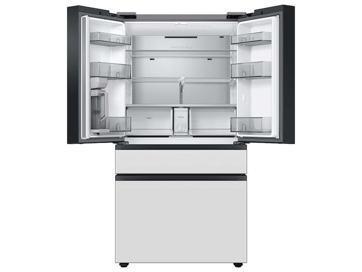 SAMSUNG RF29BB820012AA Bespoke 4-Door French Door Refrigerator 29 cu. ft. with AutoFill Water Pitcher in White Glass