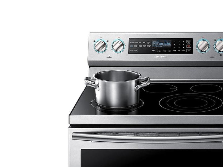 SAMSUNG NE59N6650SS 5.9 cu. ft. Freestanding Electric Range with True Convection & Steam Assist in Stainless Steel