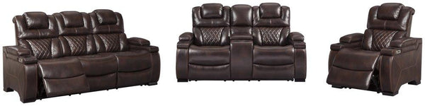 ASHLEY FURNITURE 75407U3 Warnerton Power Reclining Sofa and Loveseat With Power Recliner