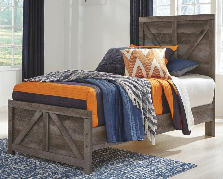 ASHLEY FURNITURE B440B16 Wynnlow Twin Crossbuck Panel Bed