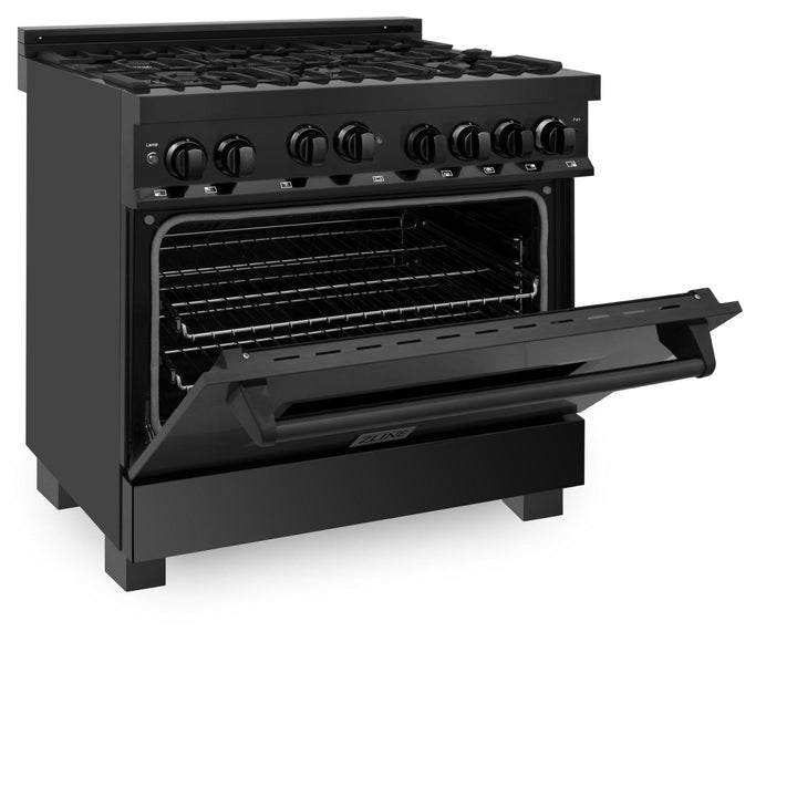 ZLINE KITCHEN AND BATH RGB30 ZLINE 30" 4.0 cu. ft. Range with Gas Stove and Gas Oven in Black Stainless Steel Color: Black Stainless Steel