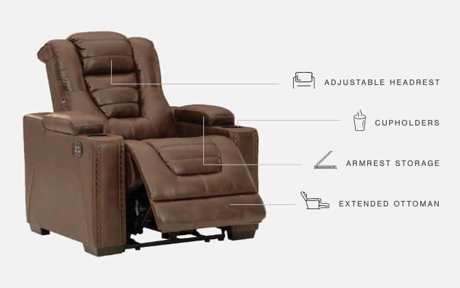 ASHLEY FURNITURE 2450513 Owners Box Power Recliner