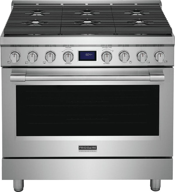 FRIGIDAIRE PCFG3670AF Professional 36" Front Control Freestanding Gas Range