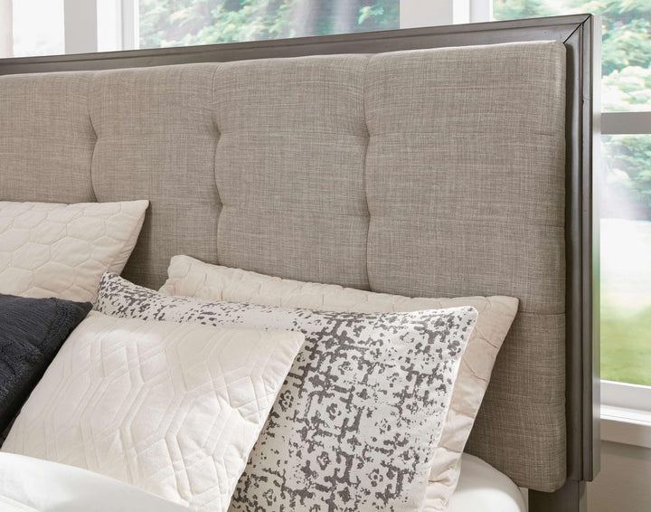 ASHLEY FURNITURE B649B4 Hallanden King Panel Bed With Storage