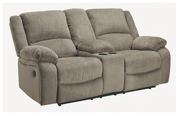 ASHLEY FURNITURE 7650594 Draycoll Reclining Loveseat With Console