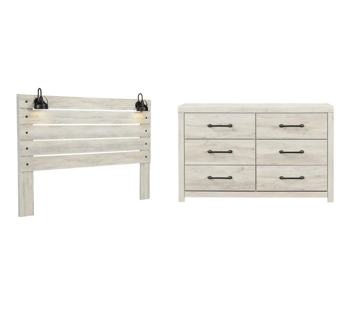 ASHLEY FURNITURE PKG002966 King Panel Headboard With Dresser