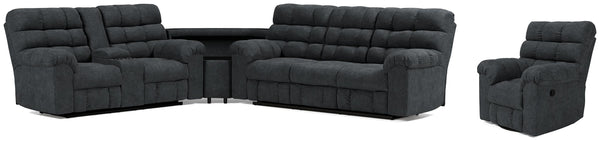 ASHLEY FURNITURE PKG008952 3-piece Sectional With Recliner