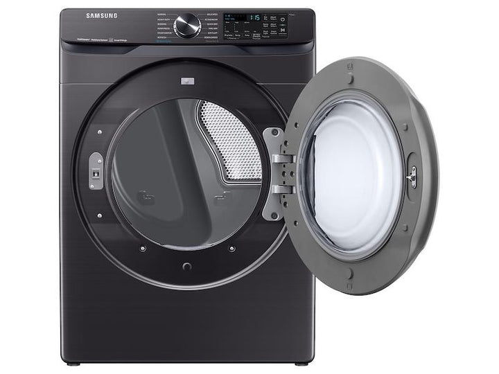 SAMSUNG DVE50A8500V 7.5 cu. ft. Smart Electric Dryer with Steam Sanitize+ in Brushed Black