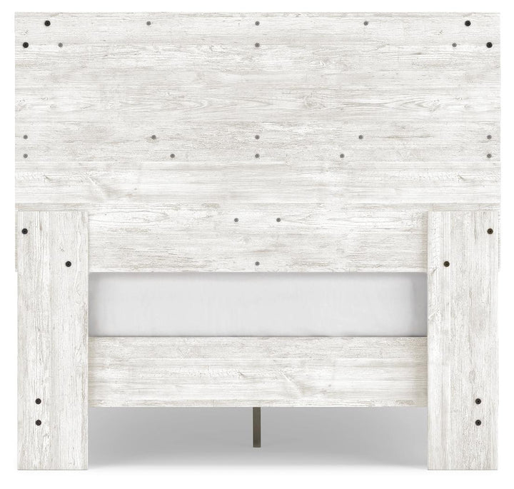 ASHLEY FURNITURE EB4121B2 Shawburn Full Crossbuck Panel Platform Bed