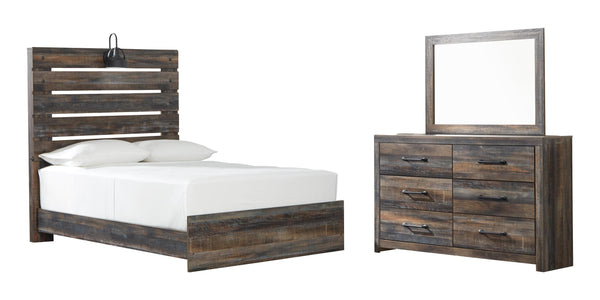 ASHLEY FURNITURE PKG007526 Full Panel Bed With Mirrored Dresser