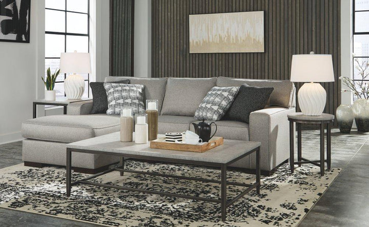ASHLEY FURNITURE 41902S1 Marsing Nuvella 2-piece Sectional With Chaise